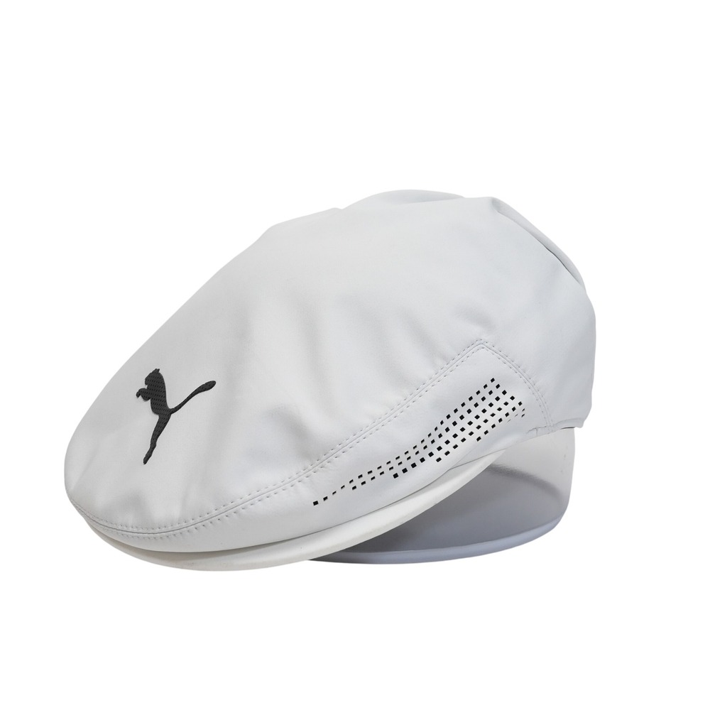 Puma Tour Driver Cap Mens S/M White Cobra Golf Flat Hat Flexfit 022547 01